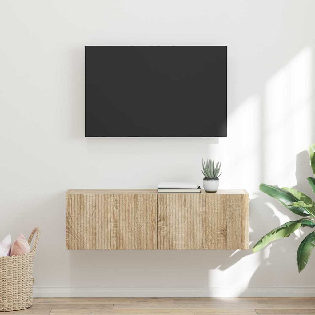 TV-Wandschrank Sonoma 98 x 31 x 29,5 cm Holzwerkstoff