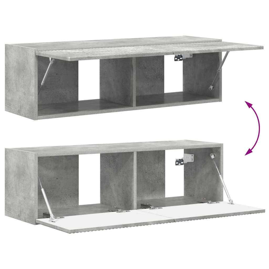 TV-Wandschrank Beton 98 x 31 x 29,5 cm Holzwerkstoff