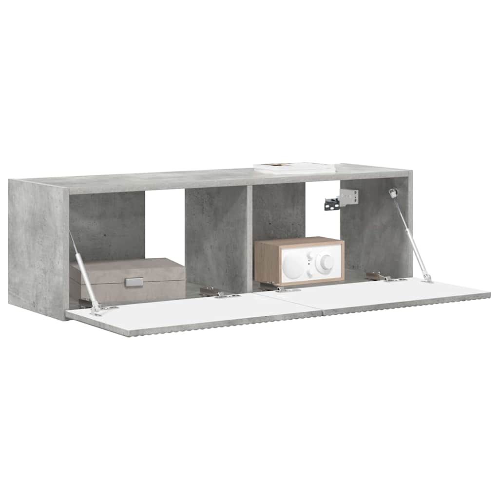 TV-Wandschrank Beton 98 x 31 x 29,5 cm Holzwerkstoff