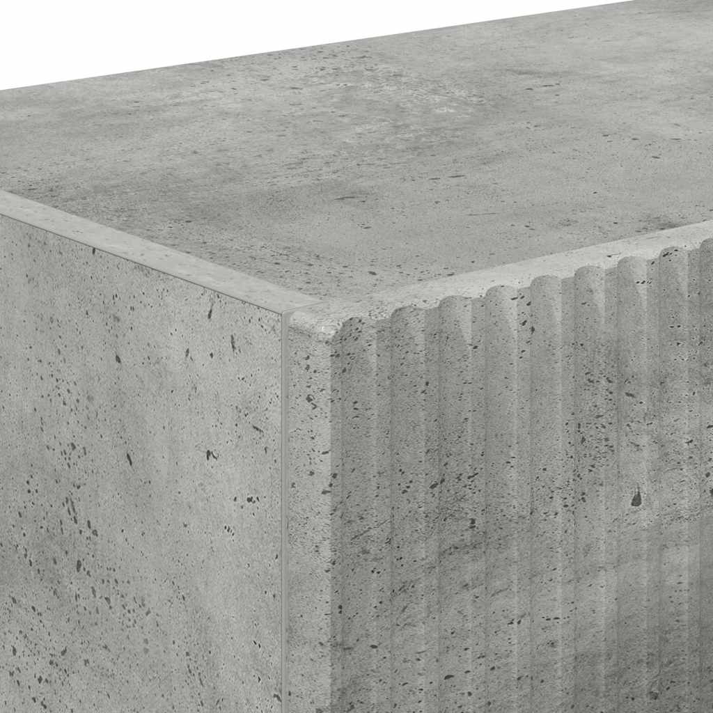 TV-Wandschrank 2 pcs Beton 98 x 31 x 29,5 cm Holzwerkstoff