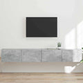 TV-Wandschrank 2 pcs Beton 98 x 31 x 29,5 cm Holzwerkstoff
