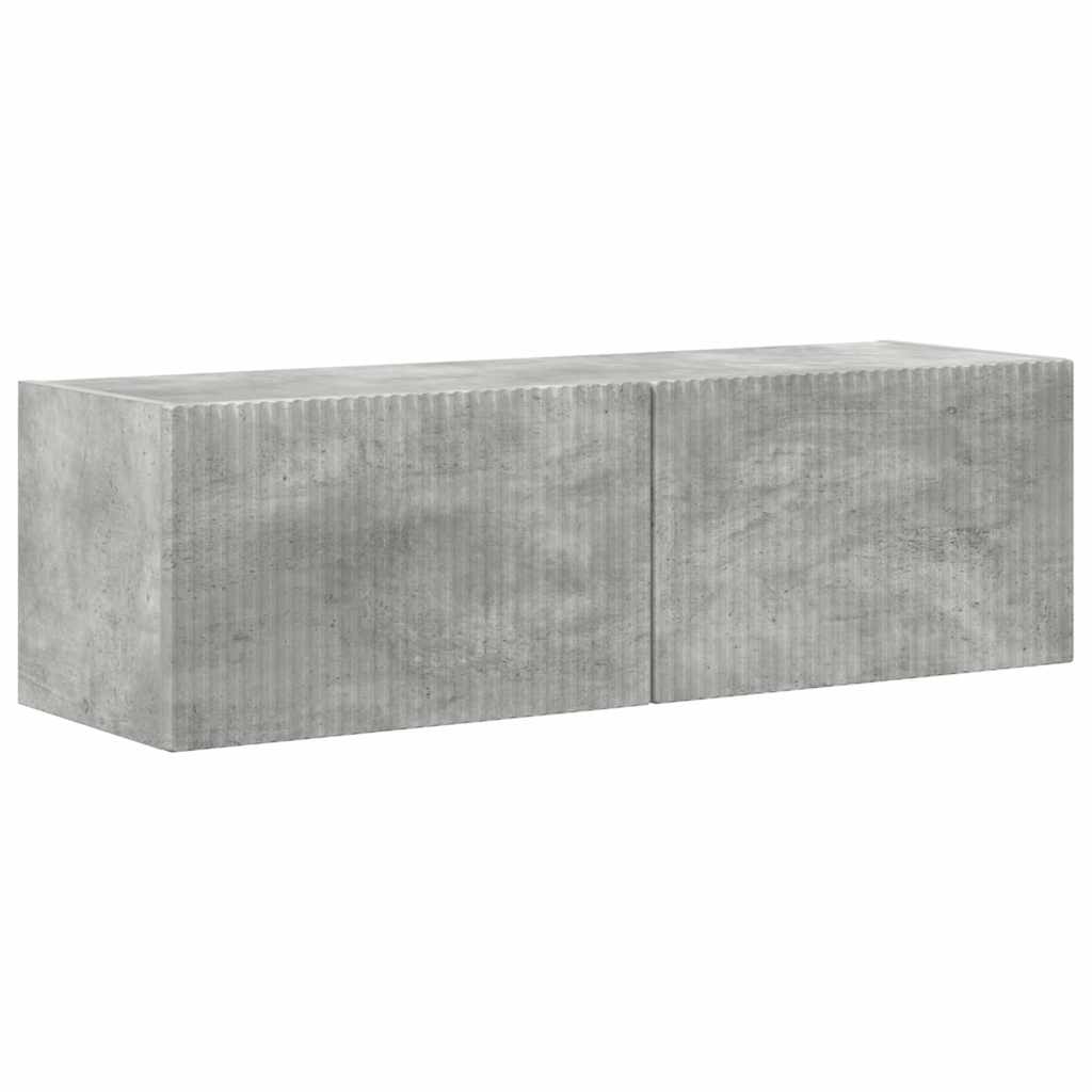 TV-Wandschrank 2 pcs Beton 98 x 31 x 29,5 cm Holzwerkstoff