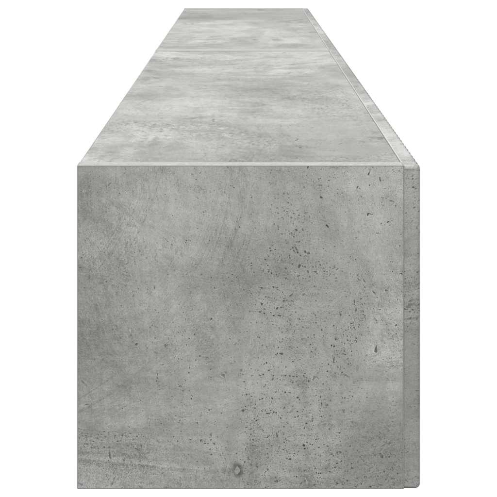 TV-Wandschrank 2 pcs Beton 98 x 31 x 29,5 cm Holzwerkstoff