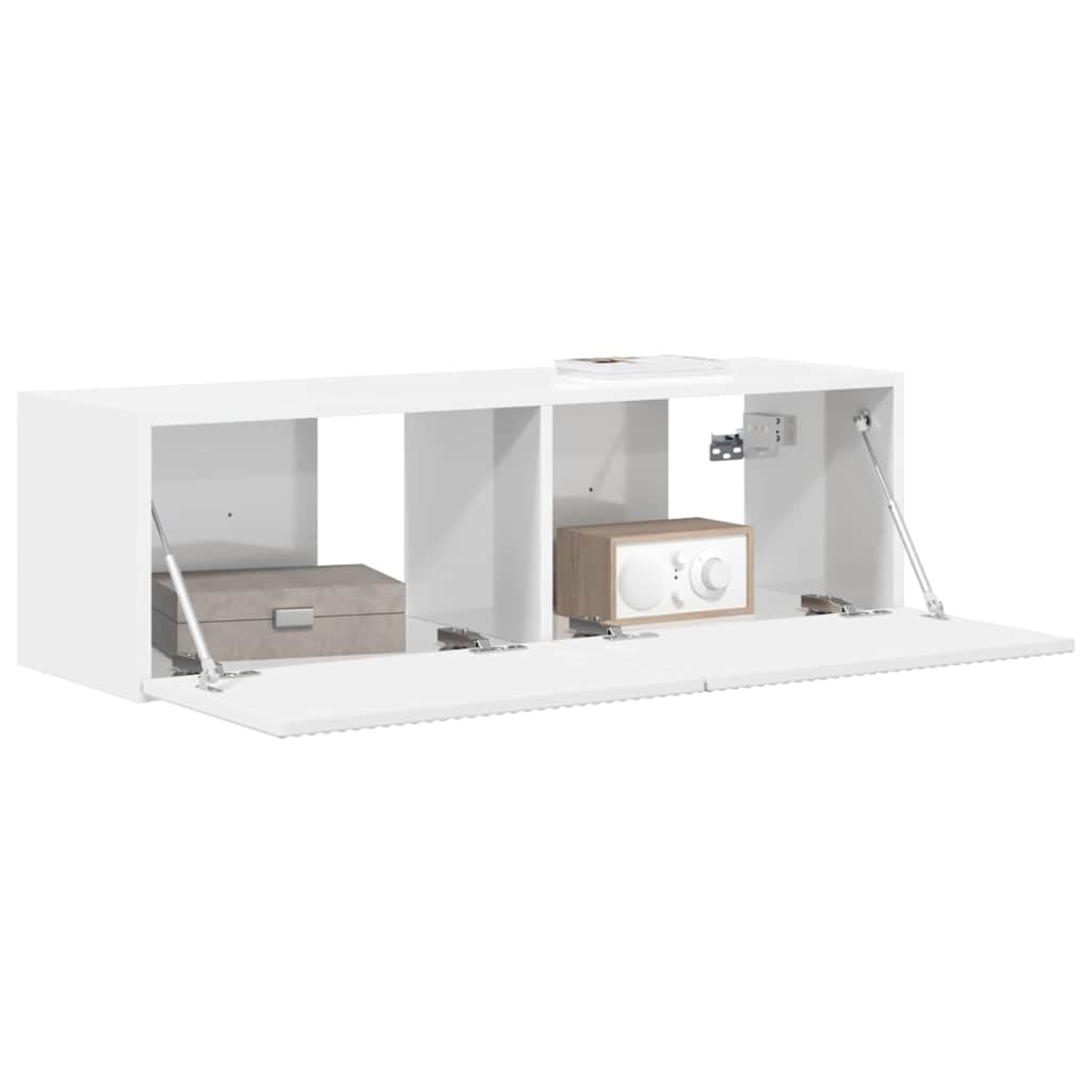 TV-Wandschrank Glänzend Weiß 98 x 31 x 29,5 cm Holzwerkstoff