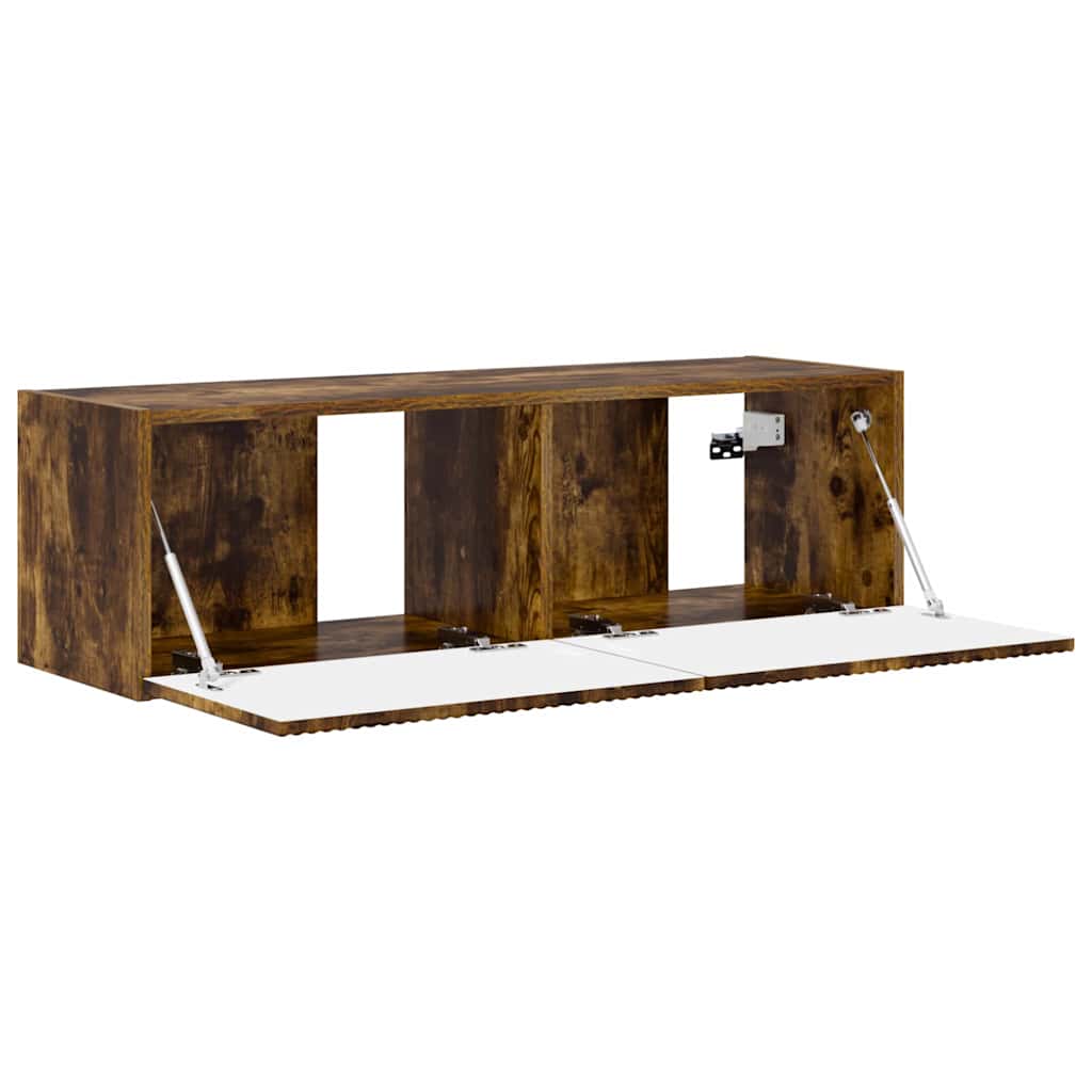 TV-Wandschrank Wandmontiert Geräucherte Eiche 98 x 31 x 29,5 cm