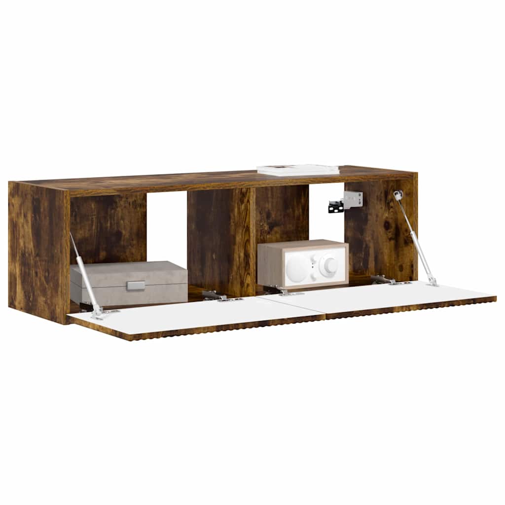 TV-Wandschrank Wandmontiert Geräucherte Eiche 98 x 31 x 29,5 cm