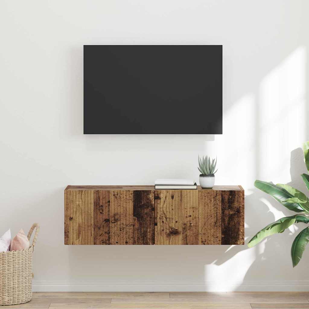 TV-Wandschrank Altholz 98 x 31 x 29,5 cm Holzwerkstoff