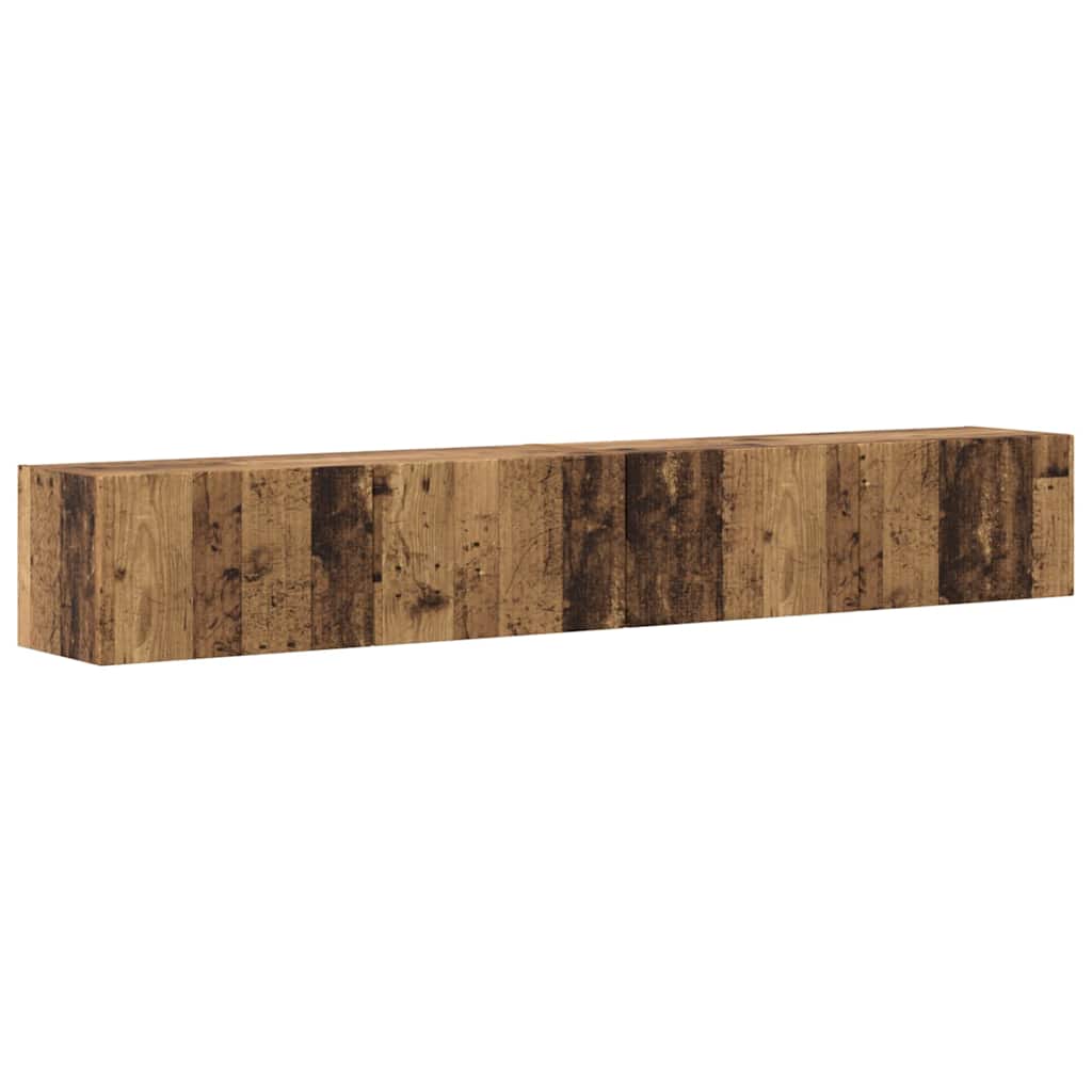 TV-Wandschrank 2 pcs Altholz 98 x 31 x 29,5 cm Holzwerkstoff