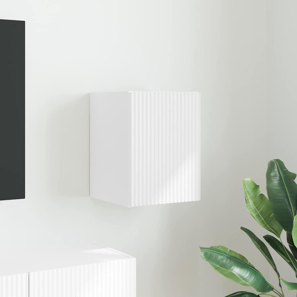 TV-Wandschrank Wandmontiert Weiß 30 x 31 x 40 cm Holzwerkstoff