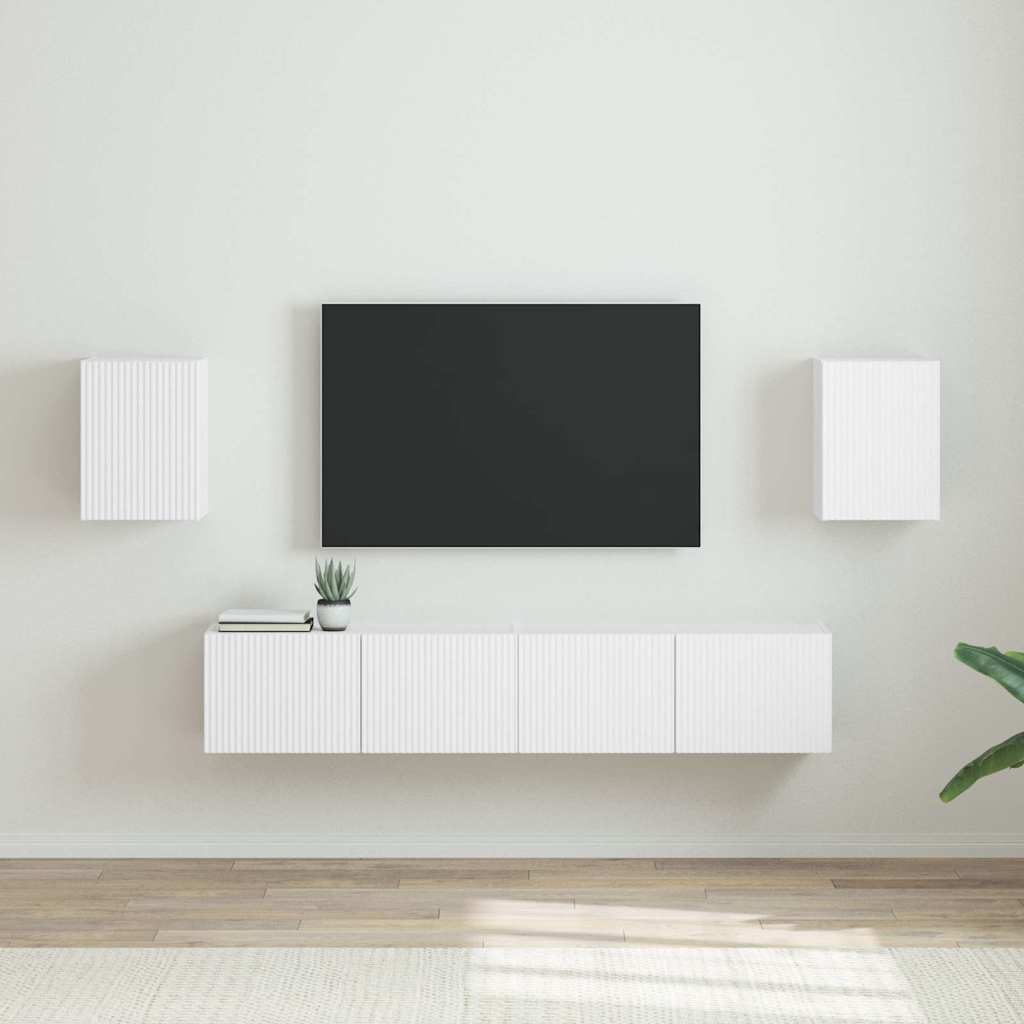 TV-Wandschrank 2 pcs Weiß 30 x 31 x 40 cm Holzwerkstoff