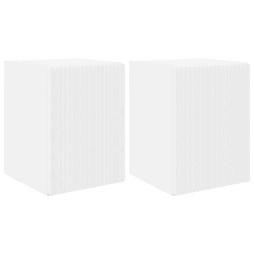 TV-Wandschrank 2 pcs Weiß 30 x 31 x 40 cm Holzwerkstoff