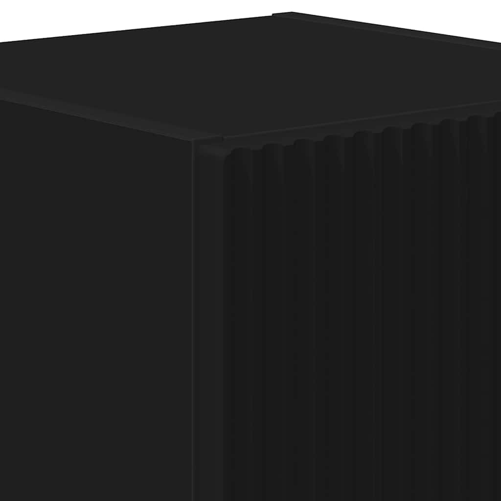 TV-Wandschrank 2 pcs Schwarz 30 x 31 x 40 cm Holzwerkstoff