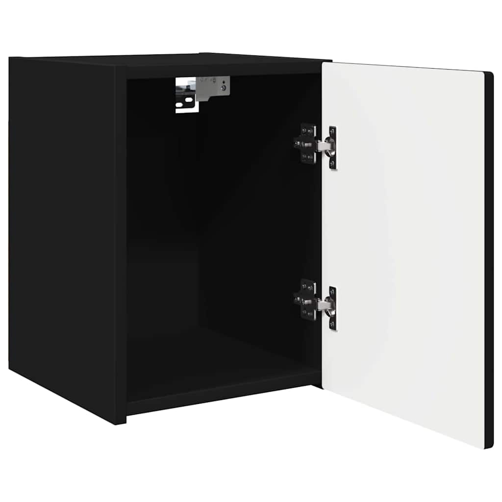 TV-Wandschrank 2 pcs Schwarz 30 x 31 x 40 cm Holzwerkstoff