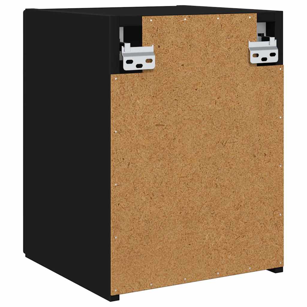 TV-Wandschrank 2 pcs Schwarz 30 x 31 x 40 cm Holzwerkstoff