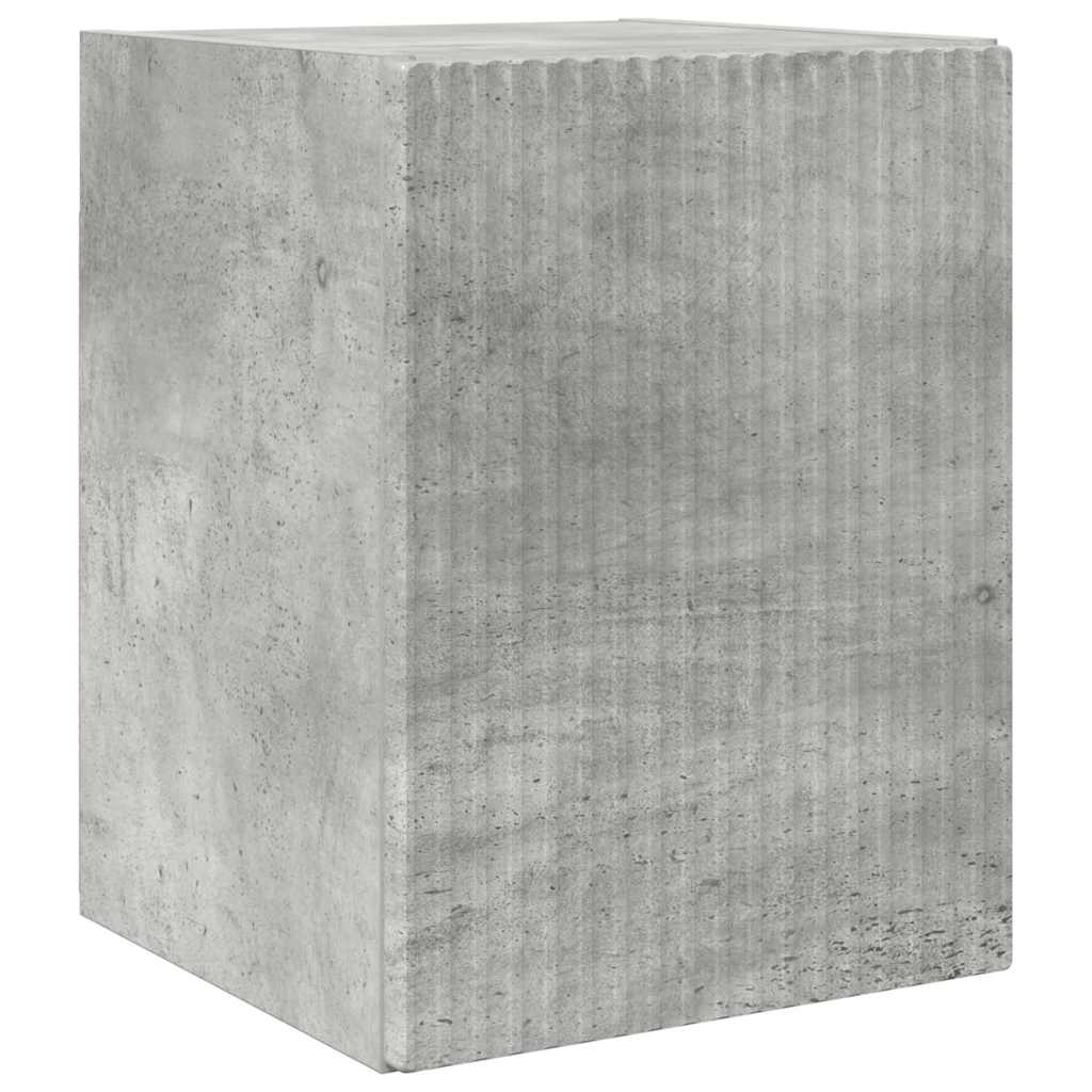 TV-Wandschrank Wandmontiert Beton 30 x 31 x 40 cm Holzwerkstoff
