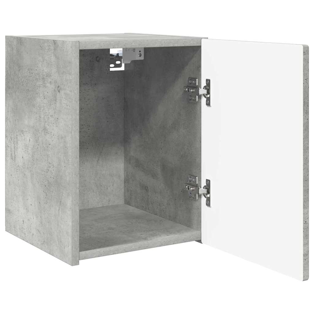 TV-Wandschrank Wandmontiert Beton 30 x 31 x 40 cm Holzwerkstoff