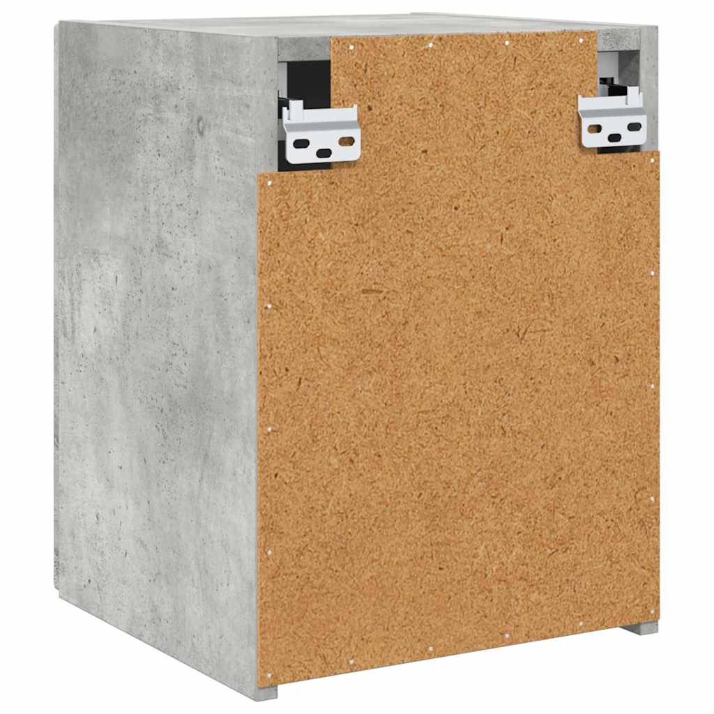 TV-Wandschrank Wandmontiert Beton 30 x 31 x 40 cm Holzwerkstoff