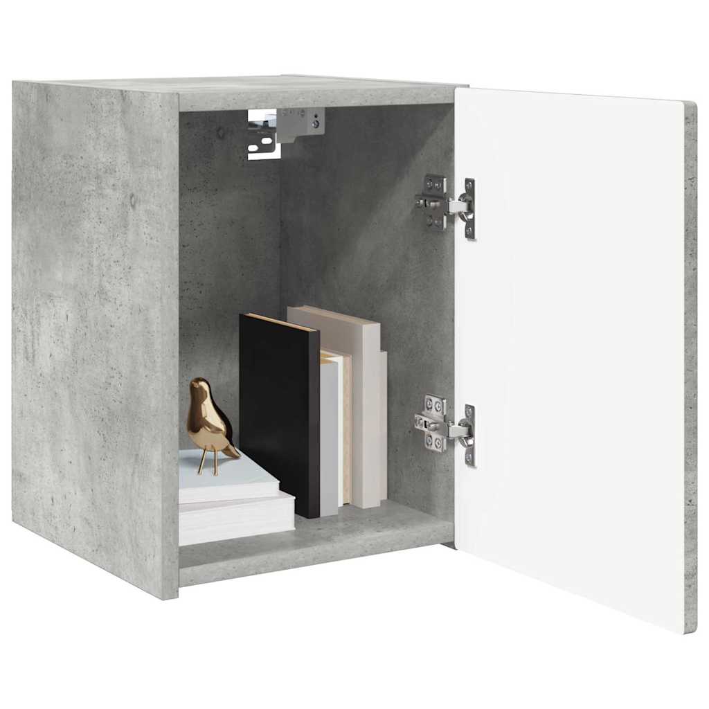 TV-Wandschrank Wandmontiert Beton 30 x 31 x 40 cm Holzwerkstoff