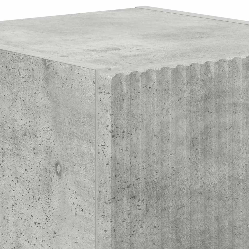 TV-Wandschrank 2 pcs Beton 30 x 31 x 40 cm Holzwerkstoff