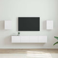 TV-Wandschrank Wandmontiert 2 pcs Glänzend Weiß 30 x 31 x 40 cm