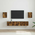 TV-Wandschrank 2 pcs Geräucherte Eiche 30 x 31 x 40 cm
