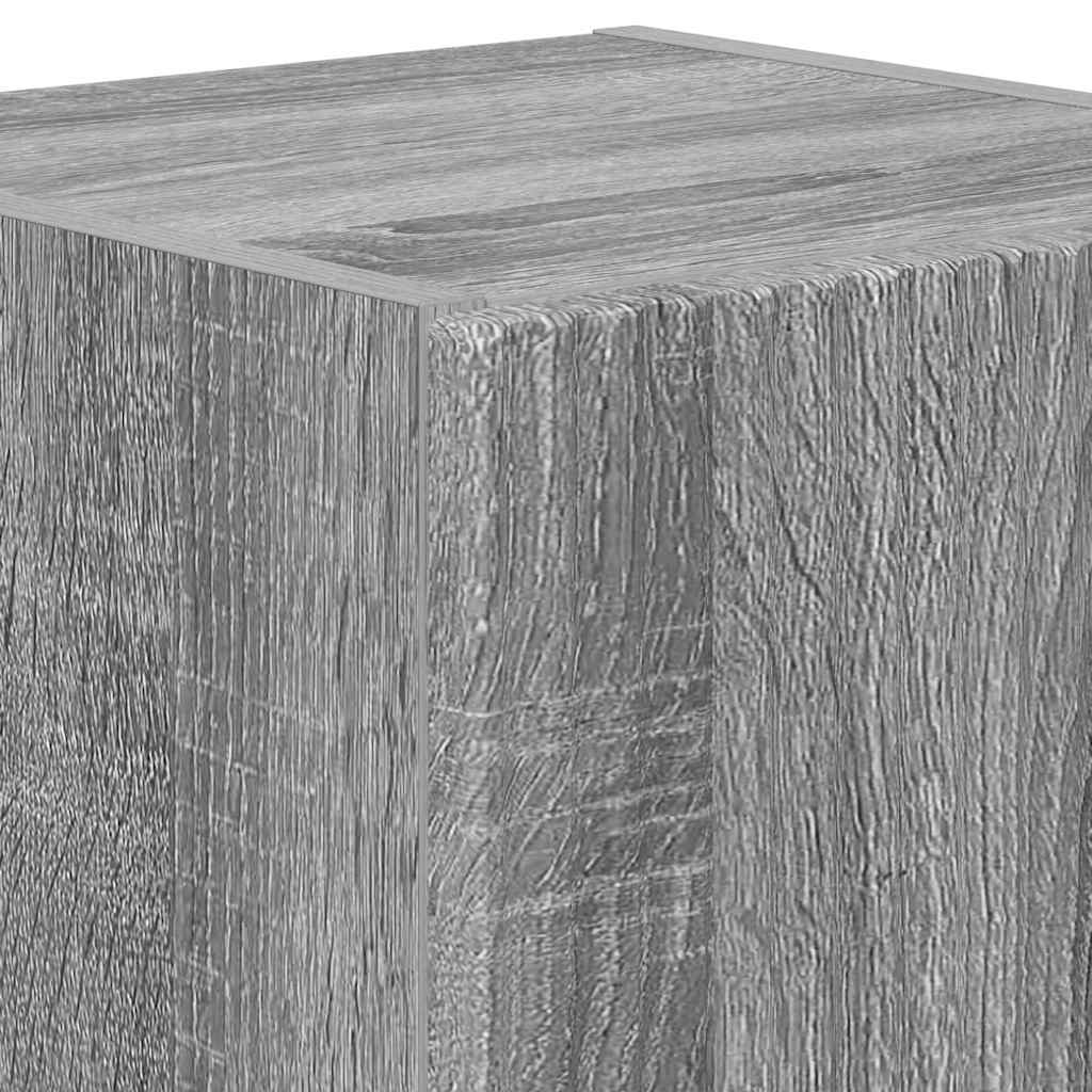 TV-Wandschrank Wandmontiert 2 pcs Graues Sonoma 30 x 31 x 40 cm