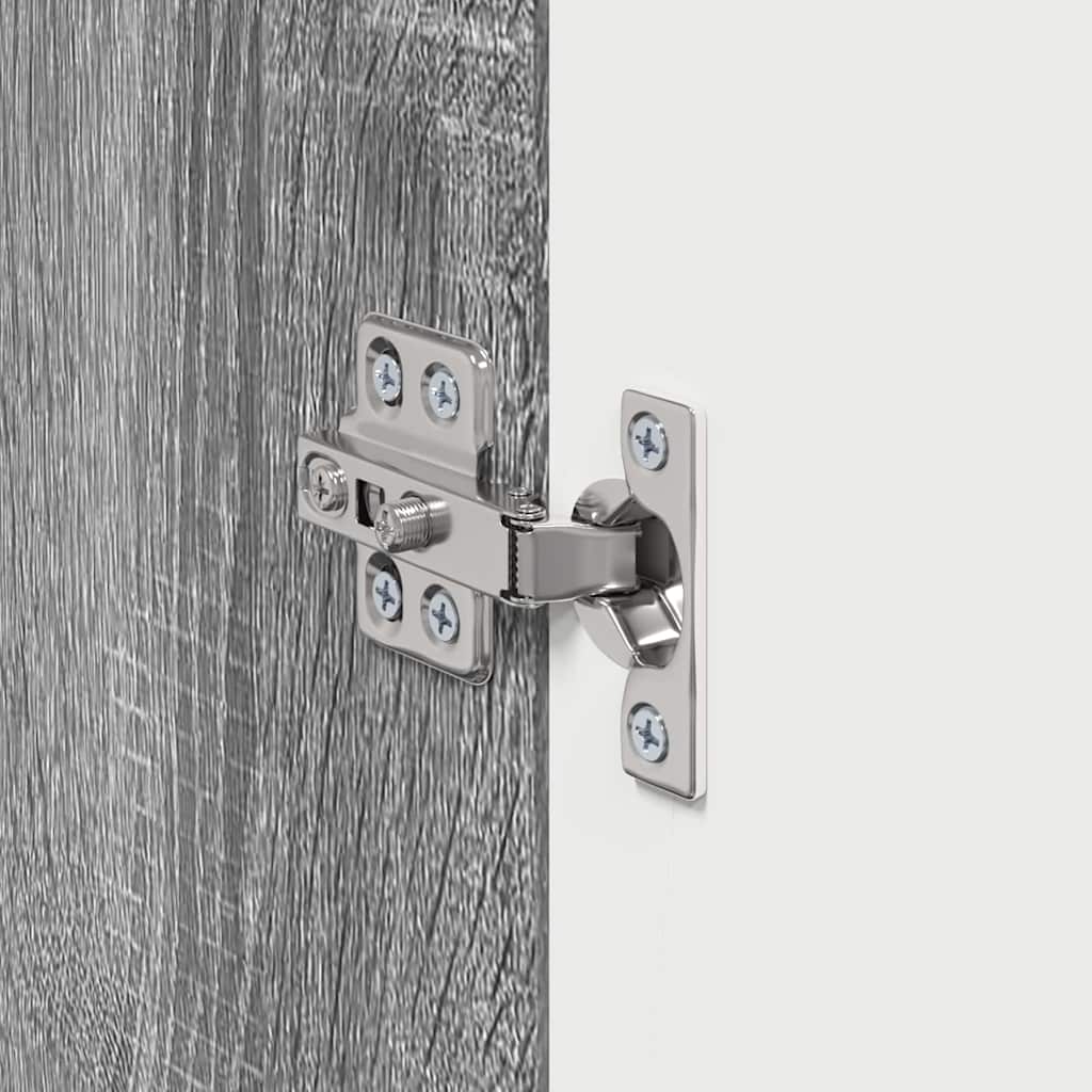TV-Wandschrank Wandmontiert 2 pcs Graues Sonoma 30 x 31 x 40 cm
