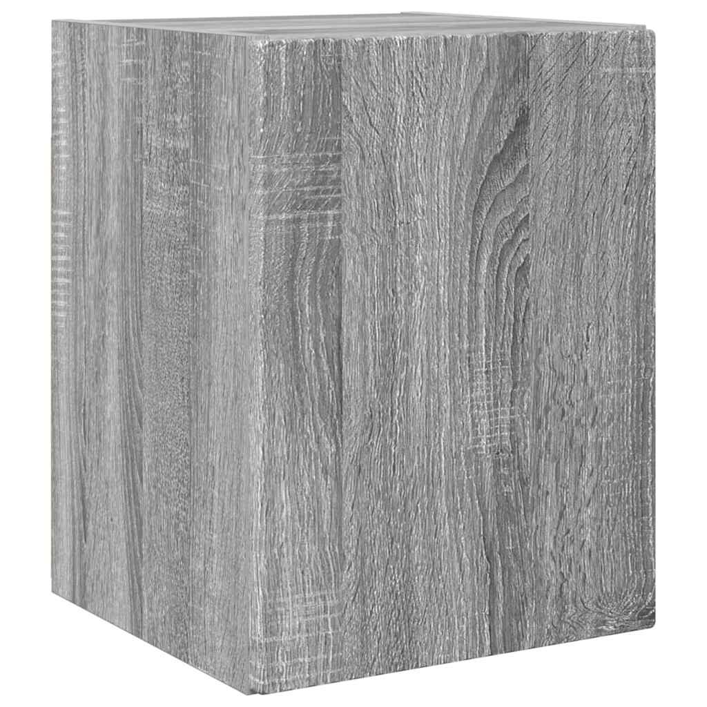 TV-Wandschrank Wandmontiert 2 pcs Graues Sonoma 30 x 31 x 40 cm