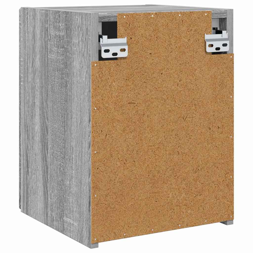 TV-Wandschrank Wandmontiert 2 pcs Graues Sonoma 30 x 31 x 40 cm