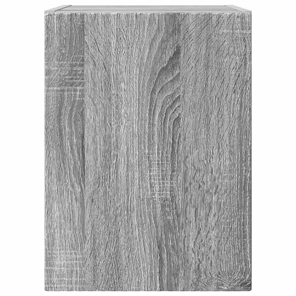 TV-Wandschrank Wandmontiert 2 pcs Graues Sonoma 30 x 31 x 40 cm