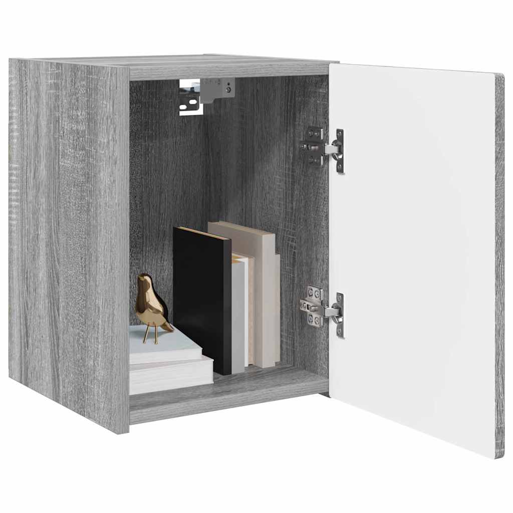 TV-Wandschrank Wandmontiert 2 pcs Graues Sonoma 30 x 31 x 40 cm