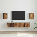 TV-Wandschrank 2 pcs Altholz 30 x 31 x 40 cm Holzwerkstoff
