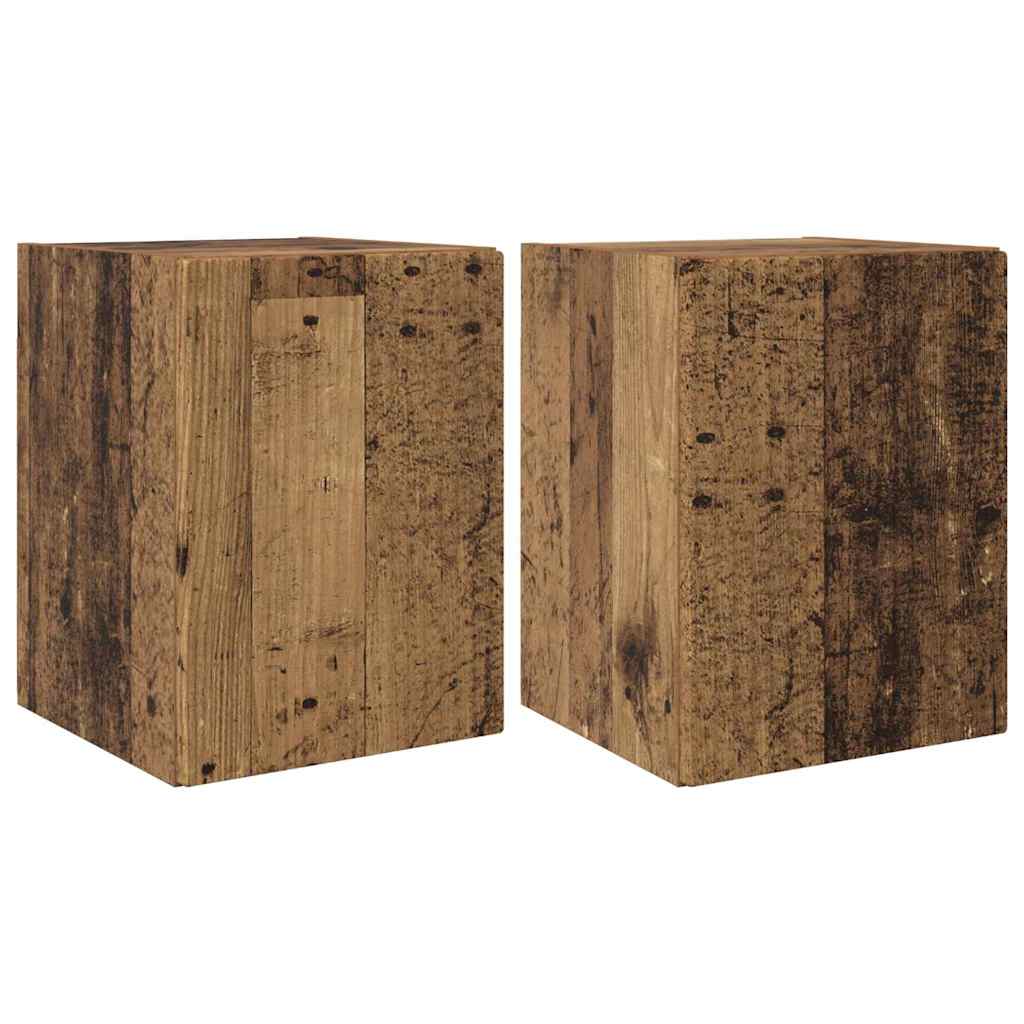 TV-Wandschrank 2 pcs Altholz 30 x 31 x 40 cm Holzwerkstoff