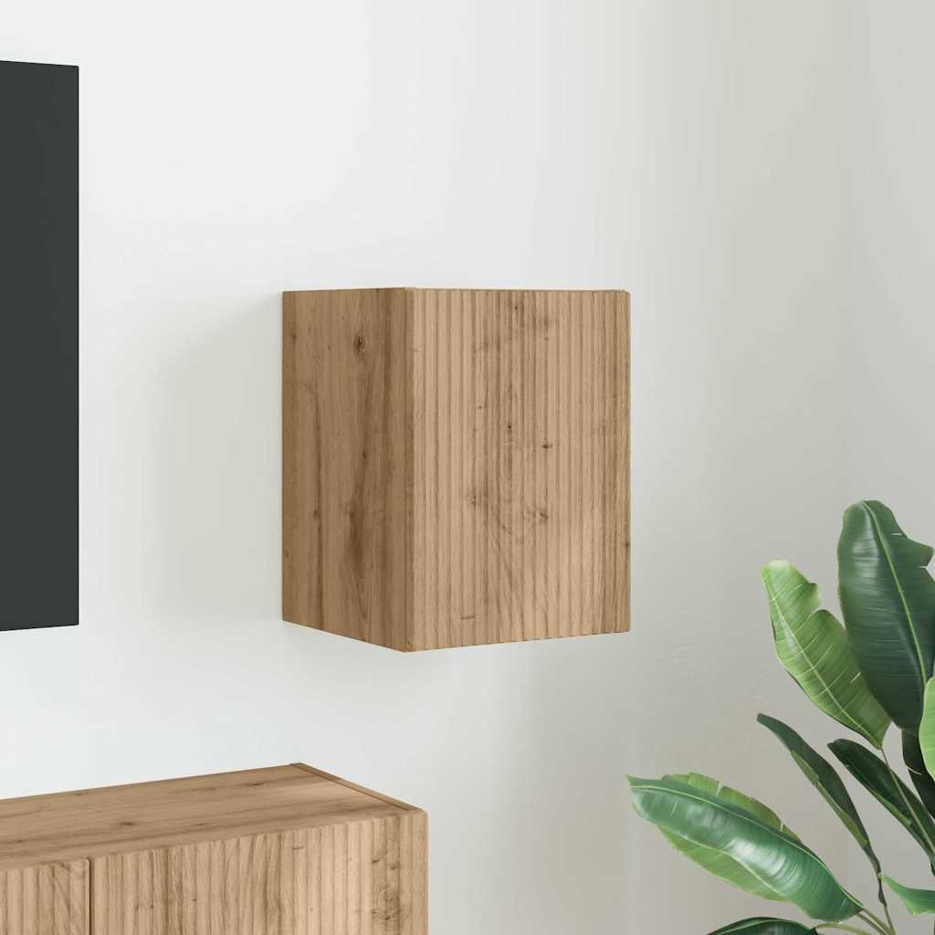 TV-Wandschrank Wandmontiert Kunsthandwerk Eiche 30 x 31 x 40 cm