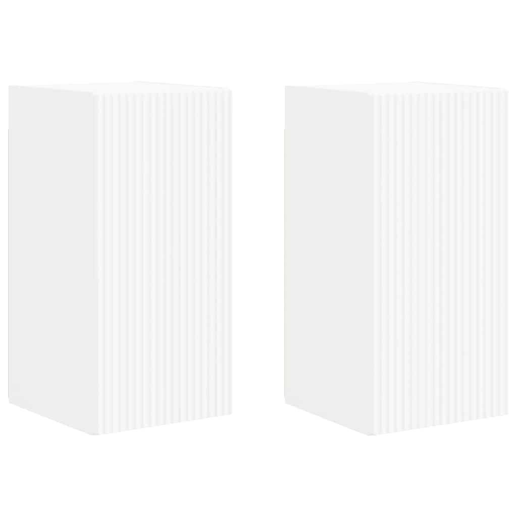 TV-Wandschrank 2 pcs Weiß 30 x 31 x 60 cm Holzwerkstoff