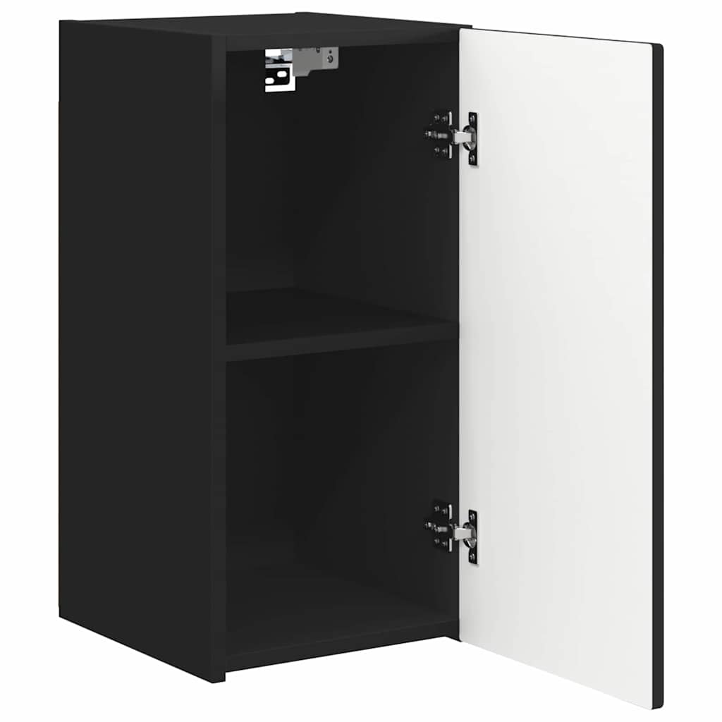 TV-Wandschrank Schwarz 30 x 31 x 60 cm Holzwerkstoff