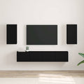 TV-Wandschrank 2 pcs Schwarz 30 x 31 x 60 cm Holzwerkstoff