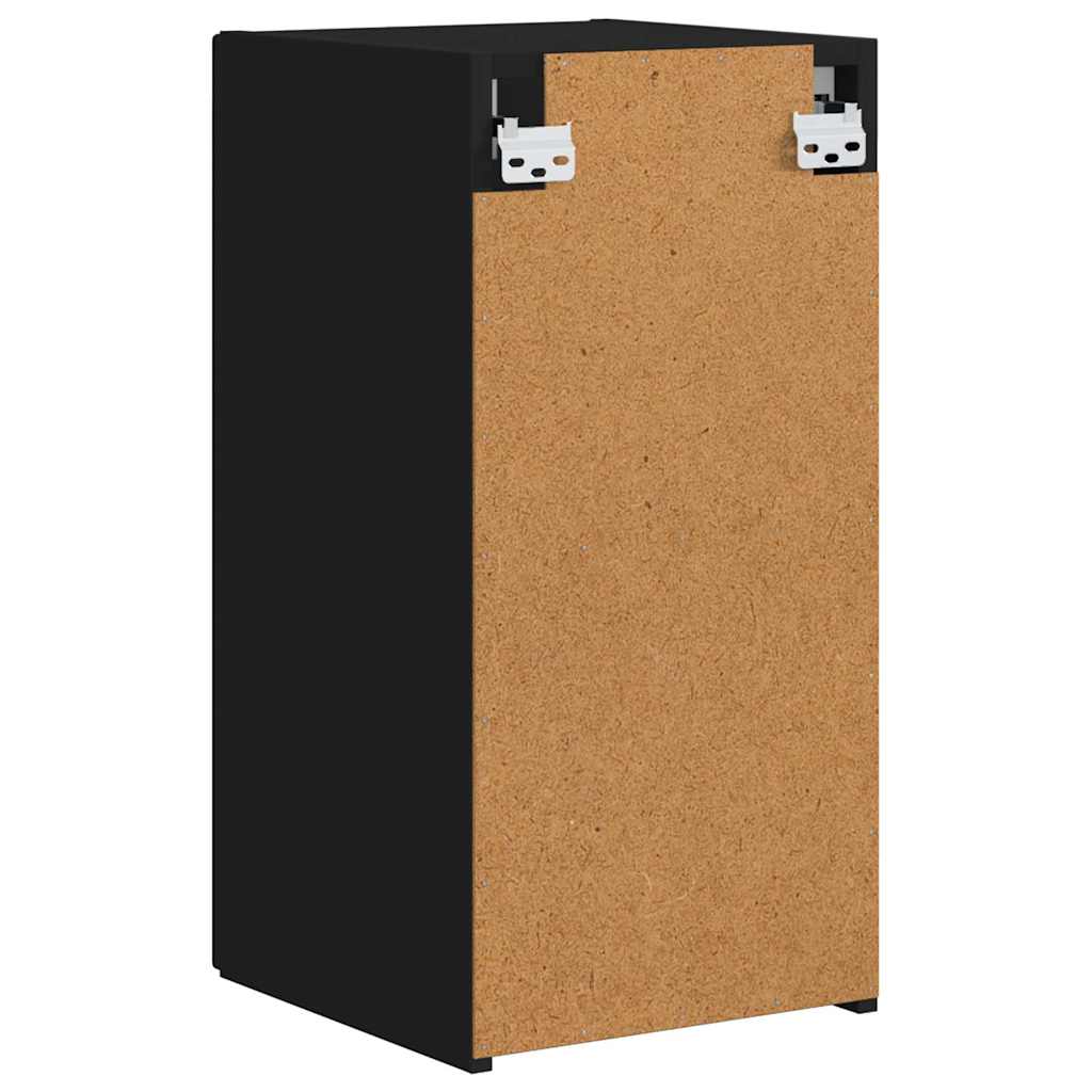 TV-Wandschrank 2 pcs Schwarz 30 x 31 x 60 cm Holzwerkstoff