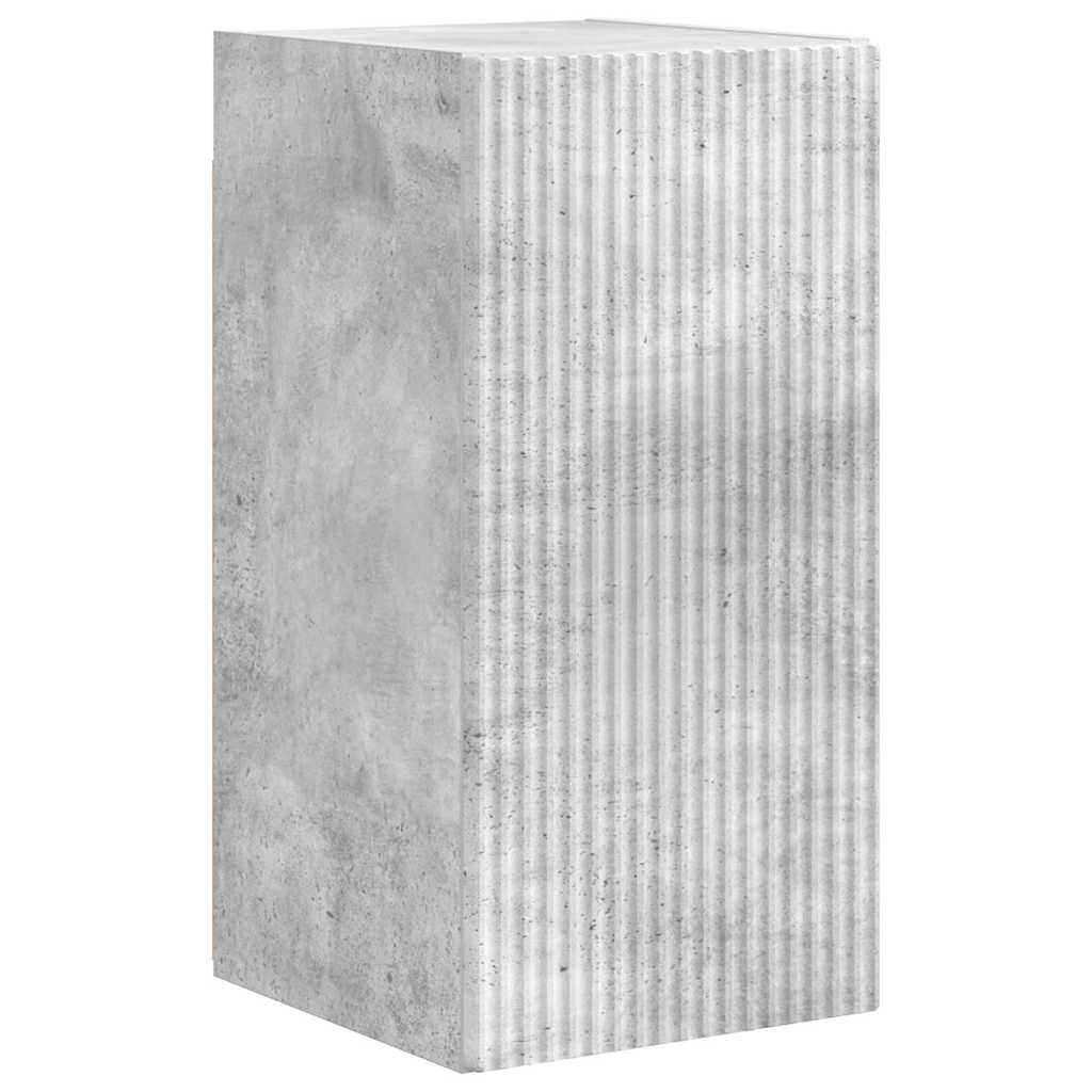 TV-Wandschrank Wandmontiert Beton 30 x 31 x 60 cm Holzwerkstoff