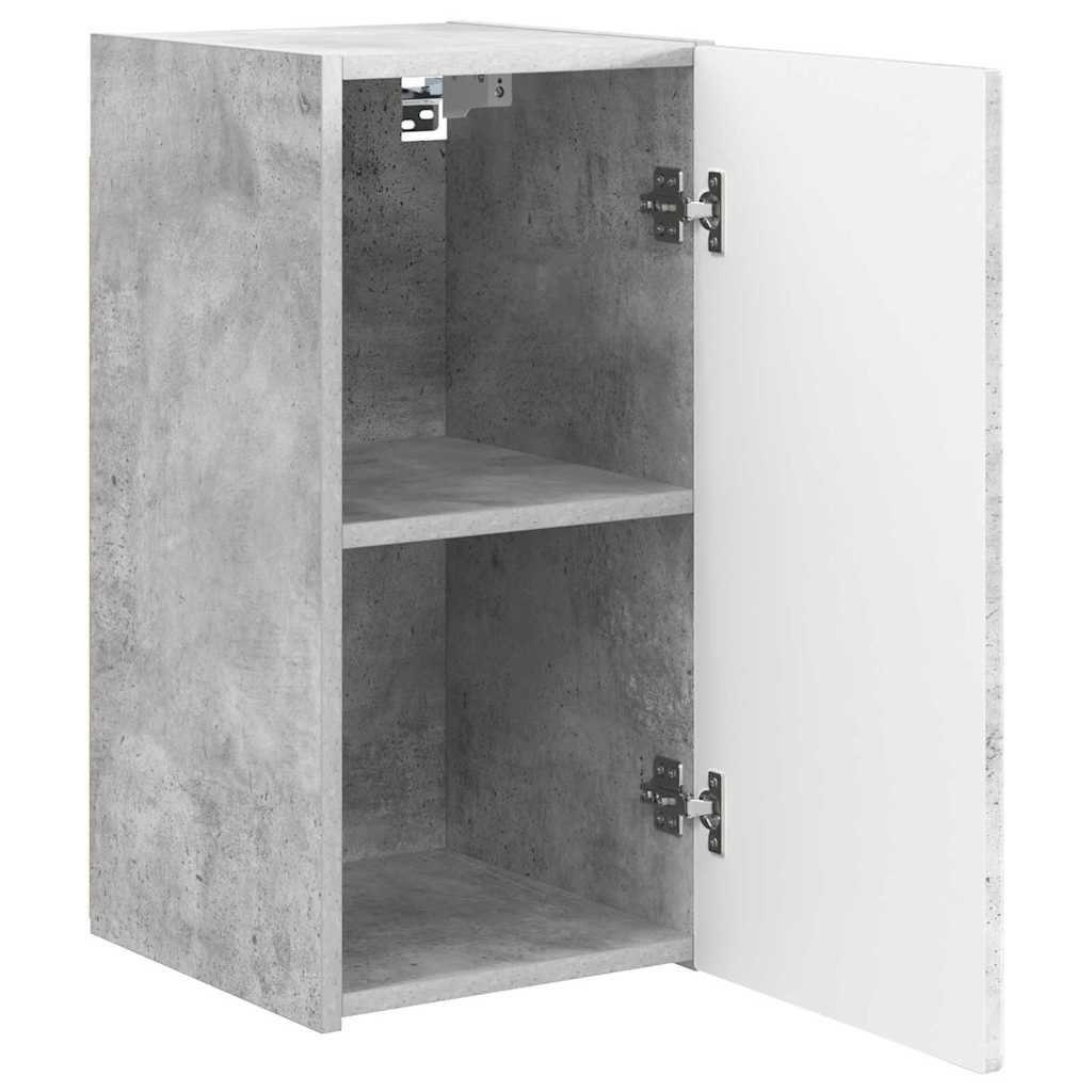 TV-Wandschrank Wandmontiert Beton 30 x 31 x 60 cm Holzwerkstoff
