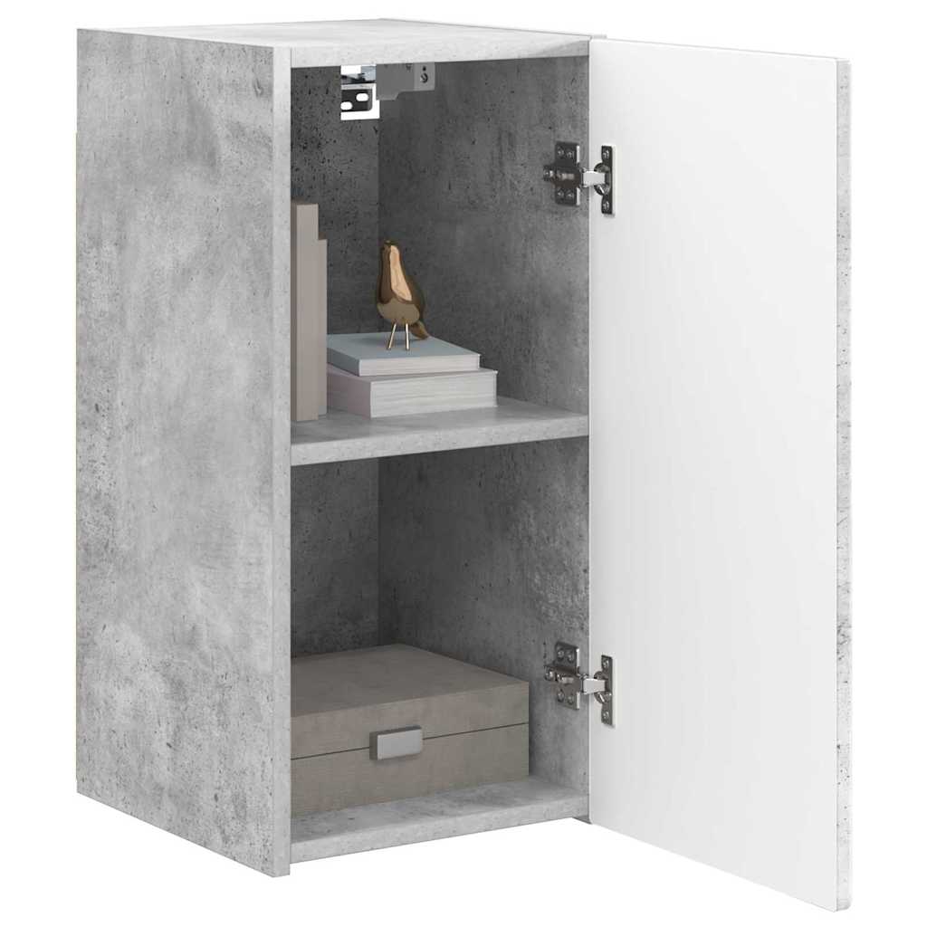 TV-Wandschrank Wandmontiert Beton 30 x 31 x 60 cm Holzwerkstoff