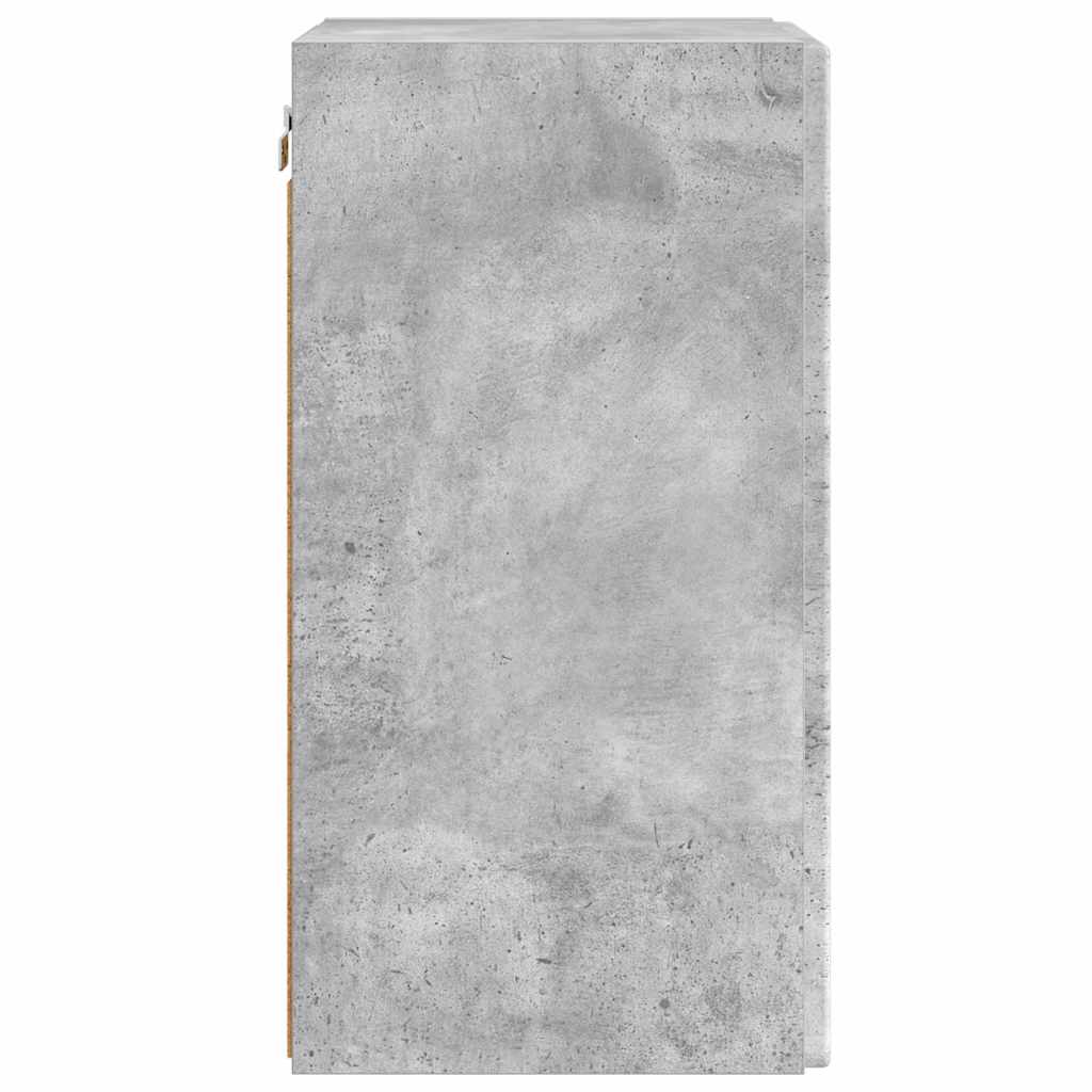 TV-Wandschrank Wandmontiert Beton 30 x 31 x 60 cm Holzwerkstoff