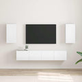 TV-Wandschrank Wandmontiert 2 pcs Glänzend Weiß 30 x 31 x 60 cm