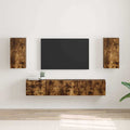 TV-Wandschrank 2 pcs Geräucherte Eiche 30 x 31 x 60 cm