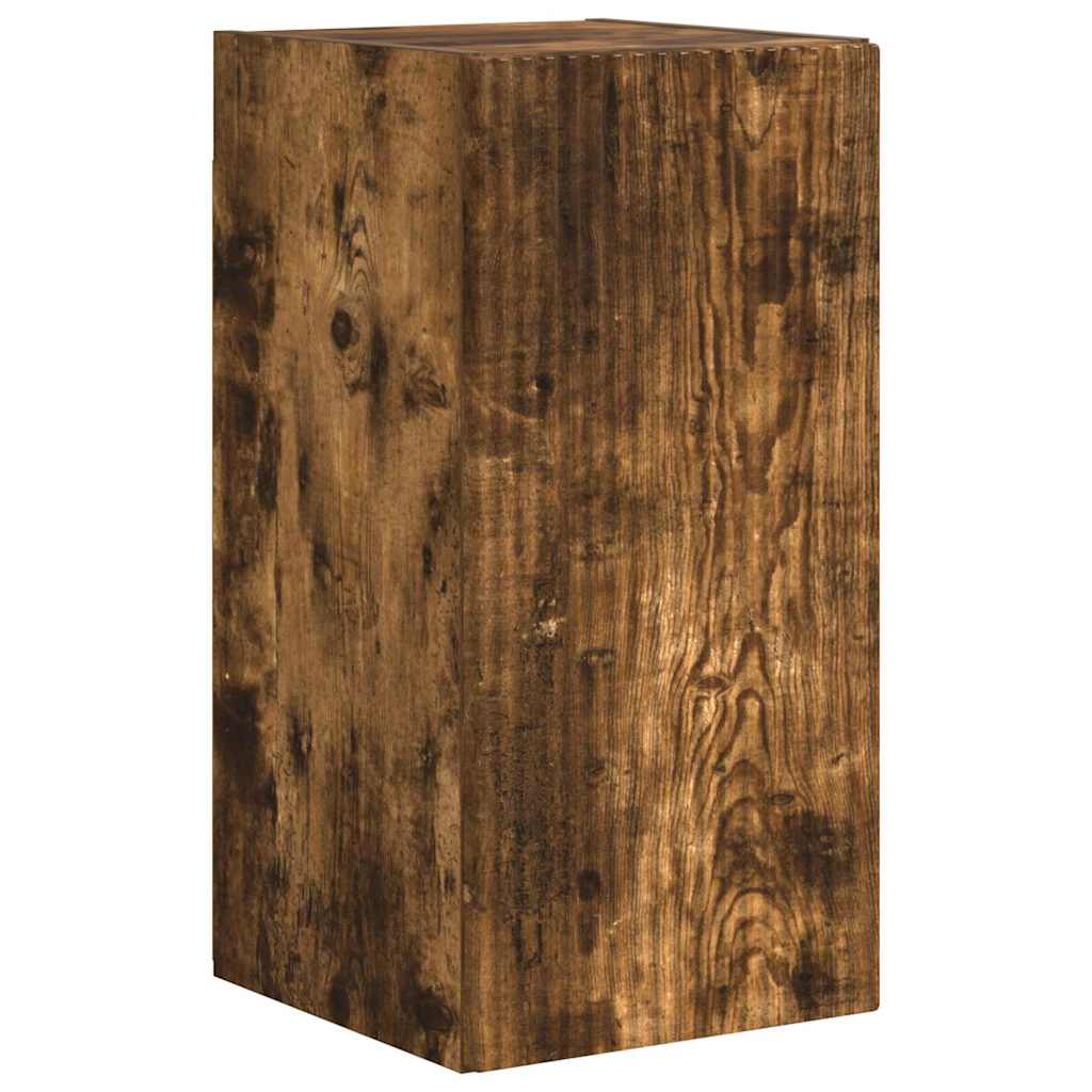 TV-Wandschrank 2 pcs Geräucherte Eiche 30 x 31 x 60 cm