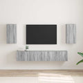 TV-Wandschrank Wandmontiert 2 pcs Graues Sonoma 30 x 31 x 60 cm
