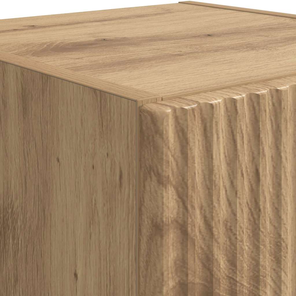 TV-Wandschrank 2 pcs Kunsthandwerk Eiche 30 x 31 x 60 cm