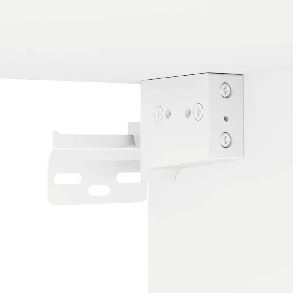 TV-Wandschrank Wandmontiert Weiß 30 x 31 x 80 cm Holzwerkstoff
