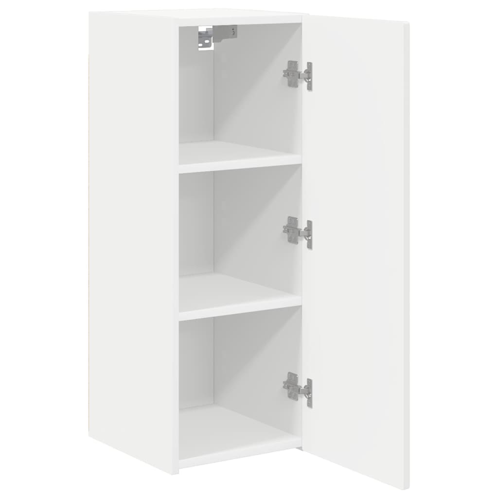 TV-Wandschrank Wandmontiert Weiß 30 x 31 x 80 cm Holzwerkstoff