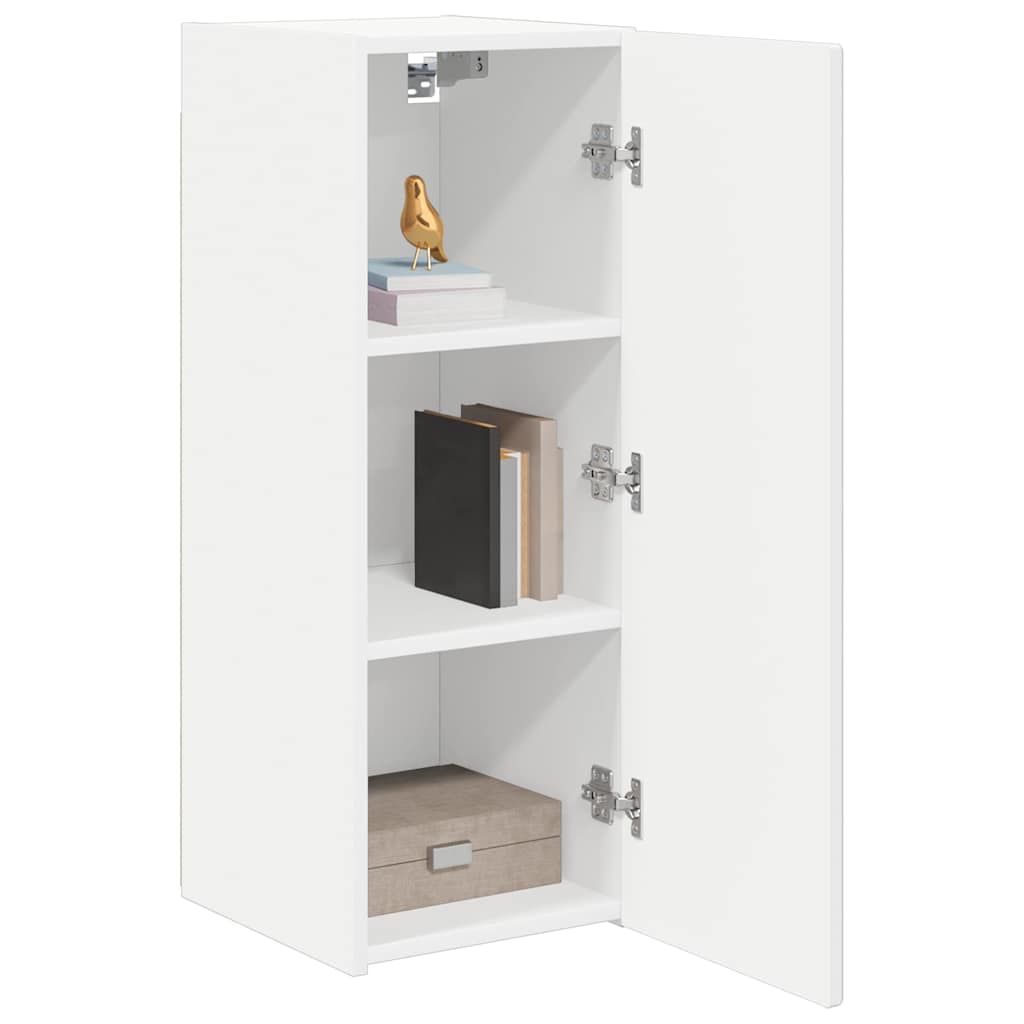 TV-Wandschrank Wandmontiert Weiß 30 x 31 x 80 cm Holzwerkstoff
